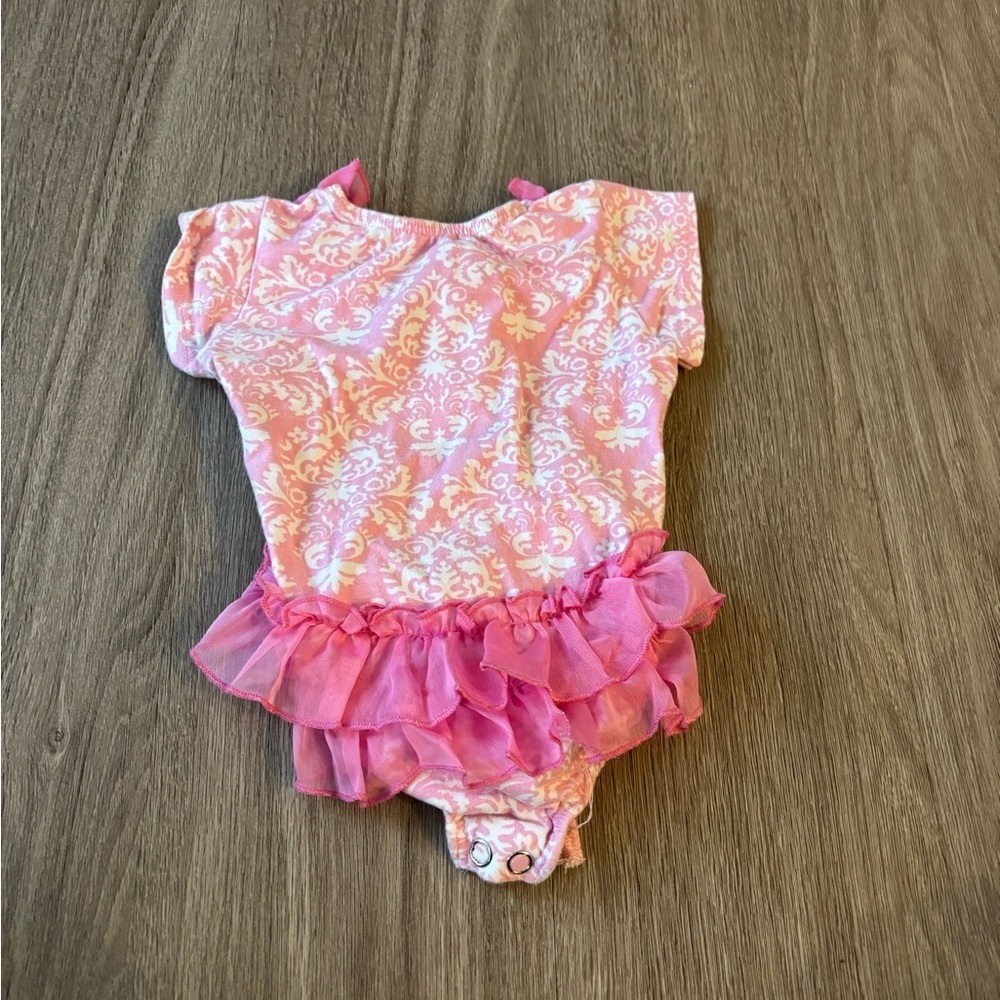 Pink Ruffled Kids Bodysuit - Picture 4 of 4